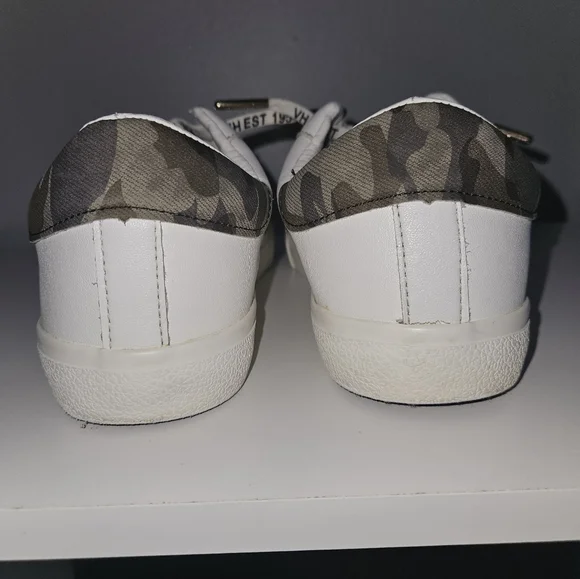 Vintage Havana White & Camo Gold Star Sneakers - Size 8 - Picture 10 of 11